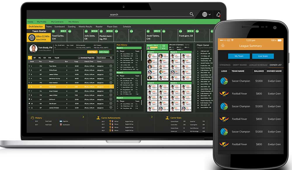 fantasy sports mobile application development