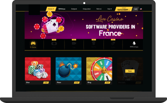 Live Casino Software Providers in France