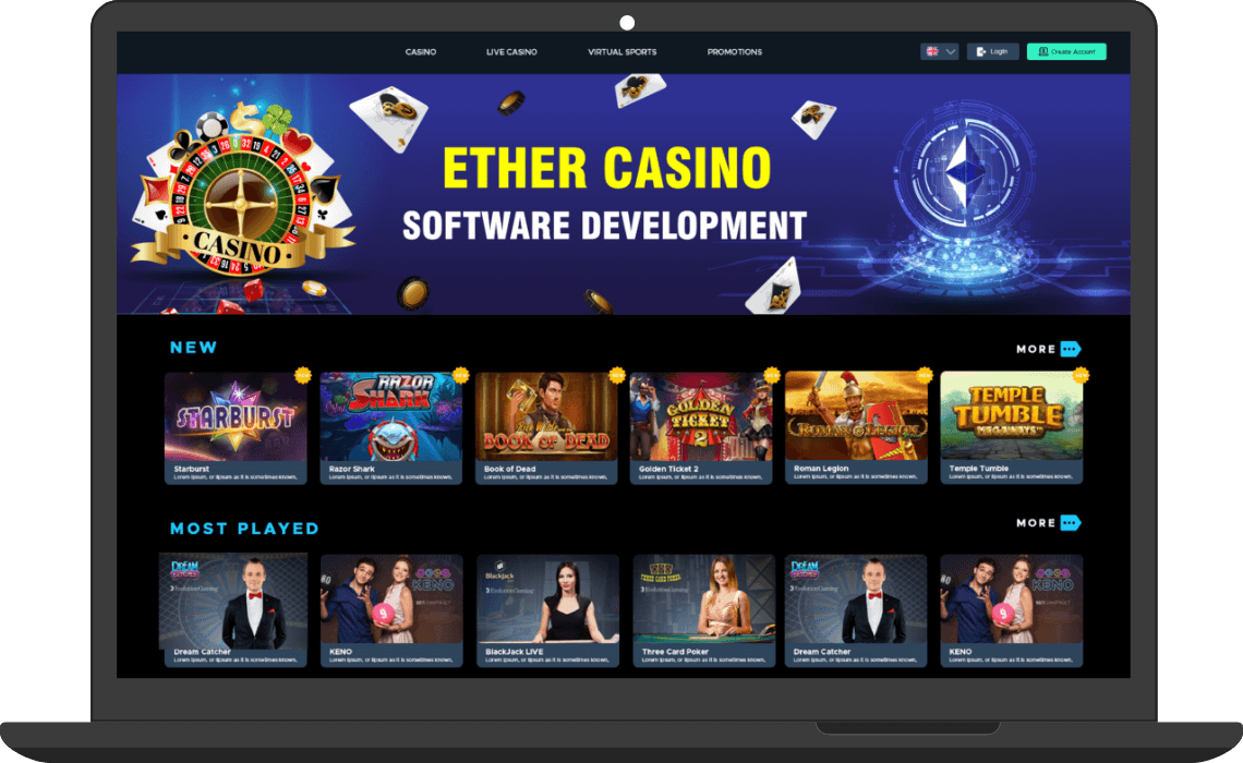 Ether Casino Software Development

