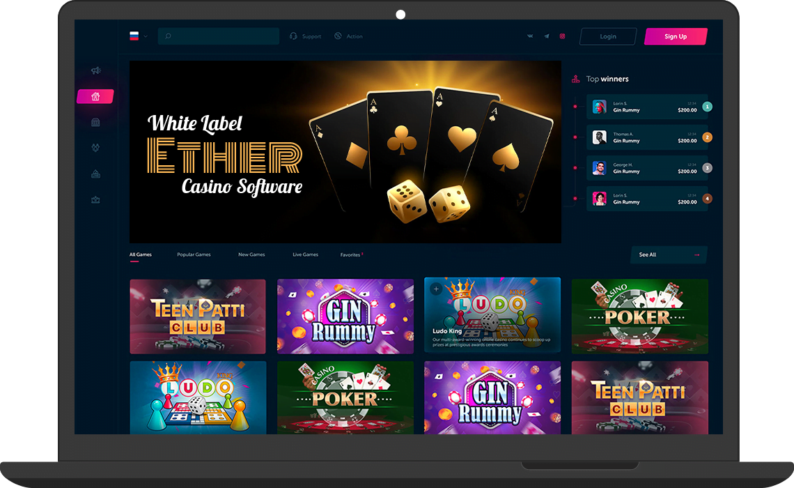 White Label Ether Casino Software
