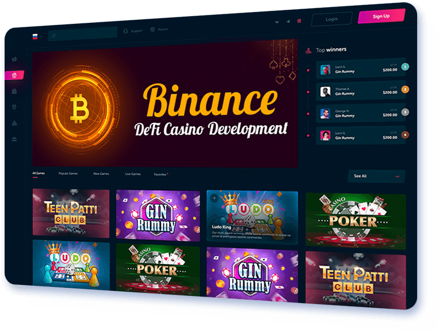 Binance DeFi casino development