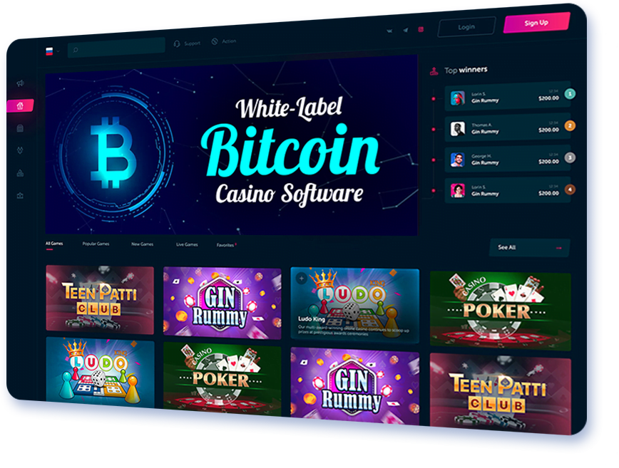 White Label Bitcoin Casino Software