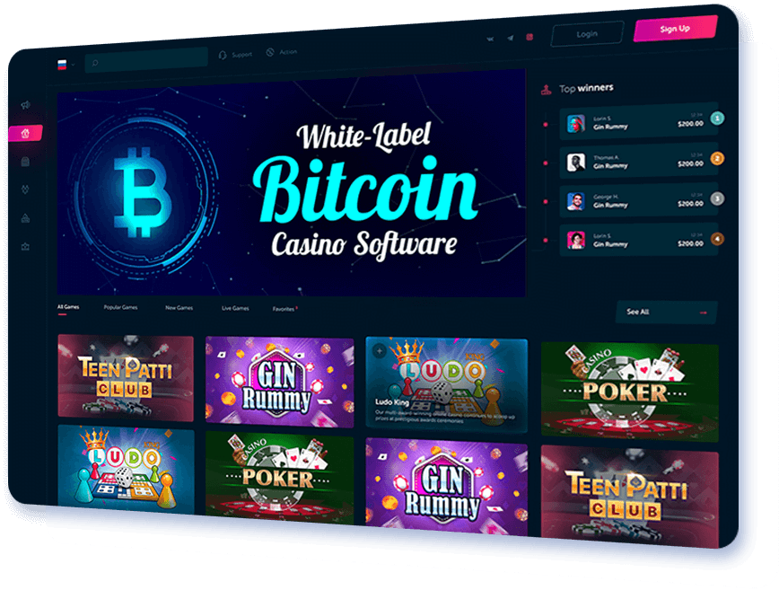 White Label Bitcoin Casino Software