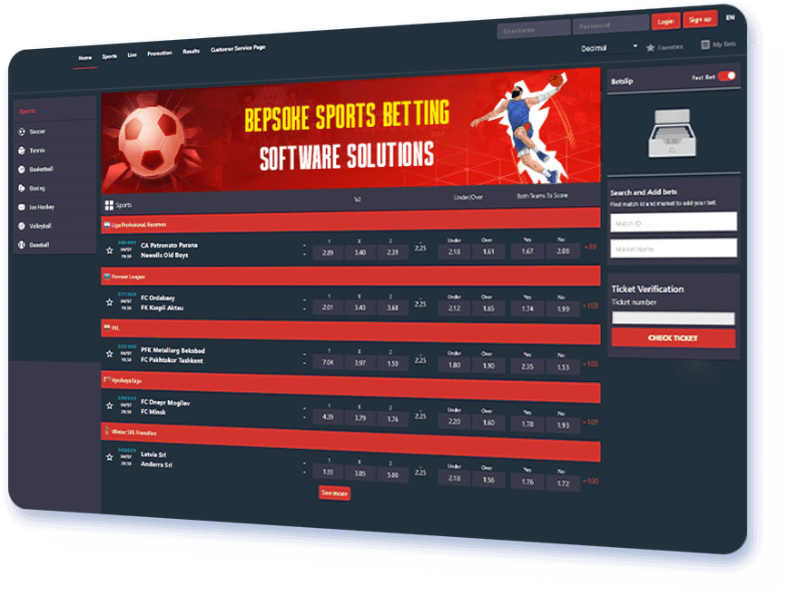 Bepsoke Sports Betting Software Solutions