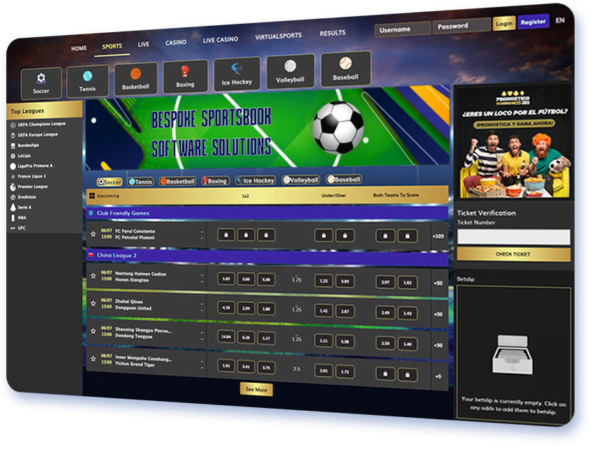 Bespoke Sportsbook Software Solutions