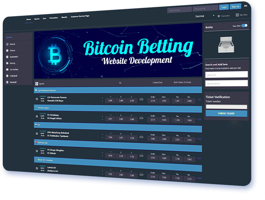 Bitcoin Betting Website Development