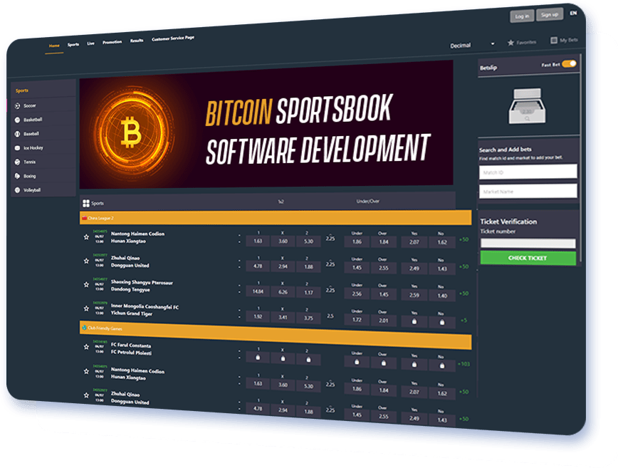 Bitcoin sportsbook software development