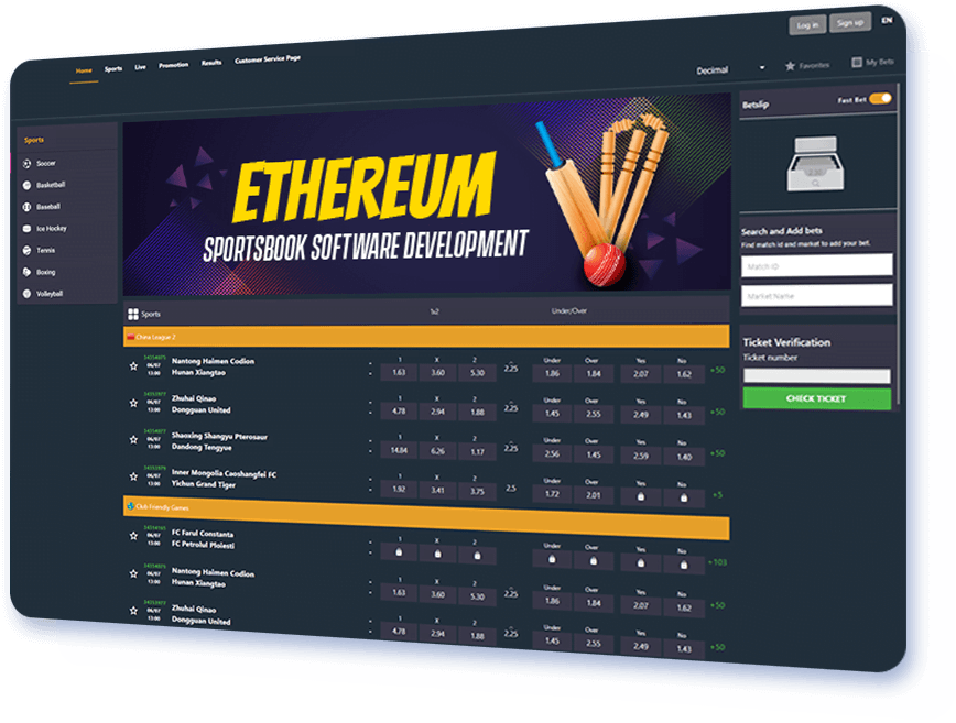 Ethereum Sportsbook Software Development