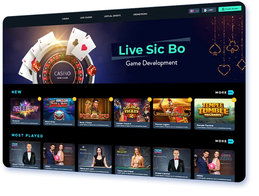Live Sic Bo Game Development