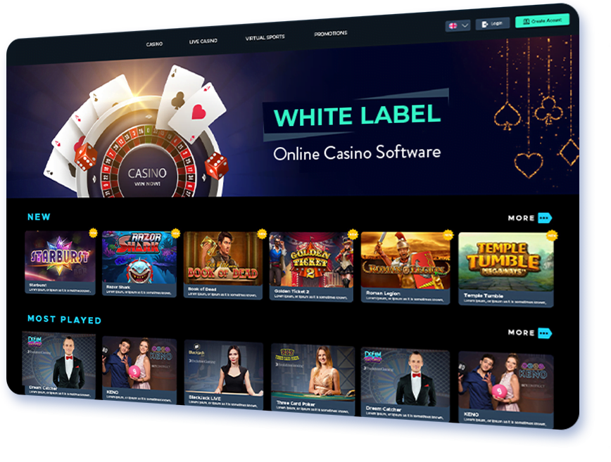white label online casino software