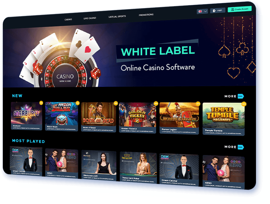 white label online casino software