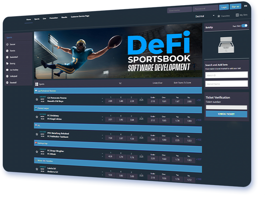 DeFi Sportsbook Software