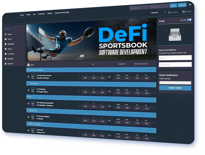 DeFi Sportsbook Software