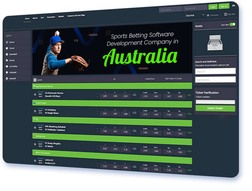 Sports Betting Software Development Company in Australia