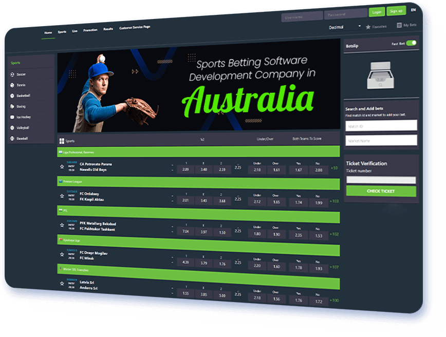 Sports Betting Software Development Company in Australia