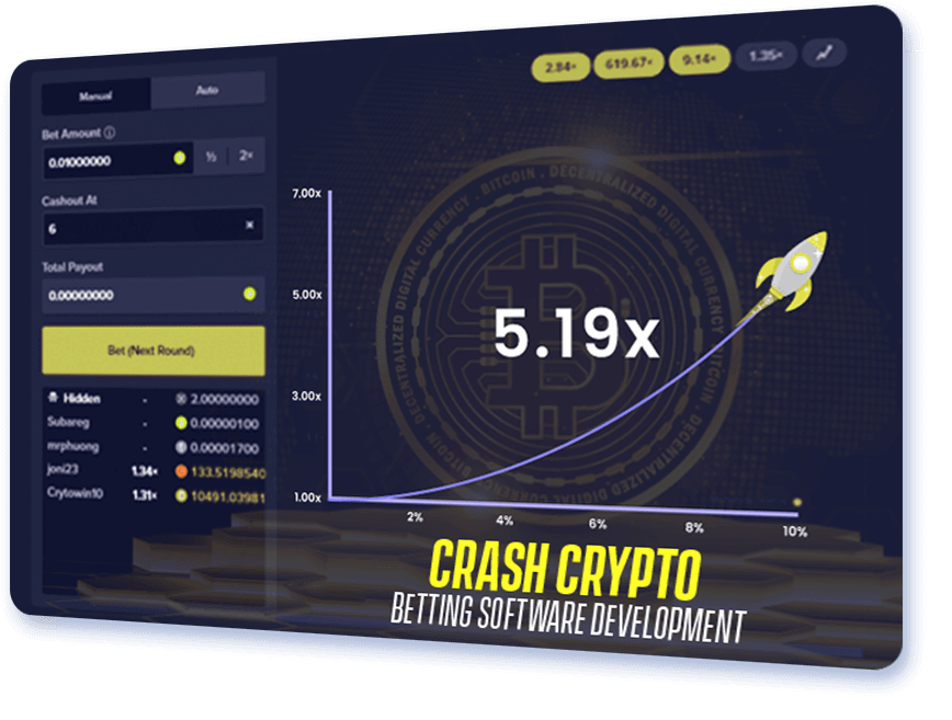 crash crypto betting software development