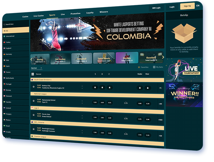 Sports Betting Software Development Company in Colombia