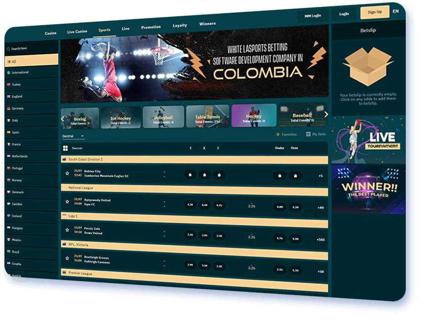 Sports Betting Software Development Company in Colombia