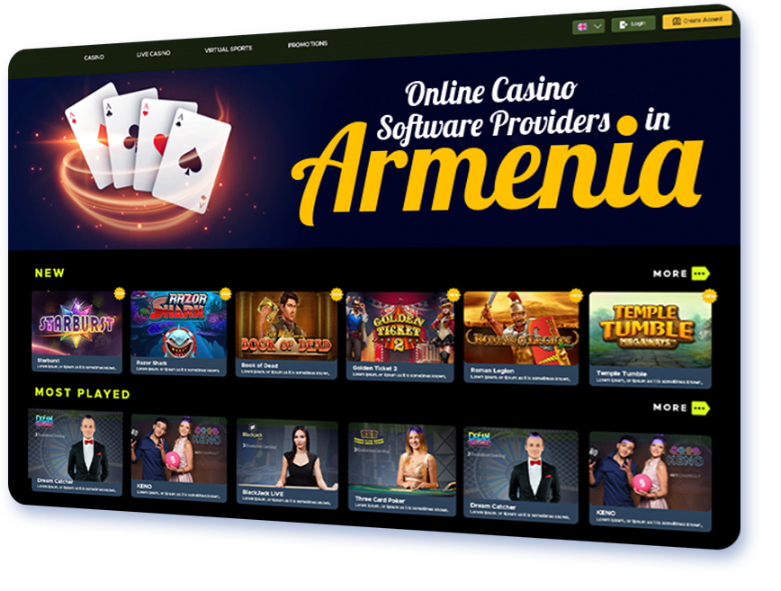 Casino Software Providers in Armenia
