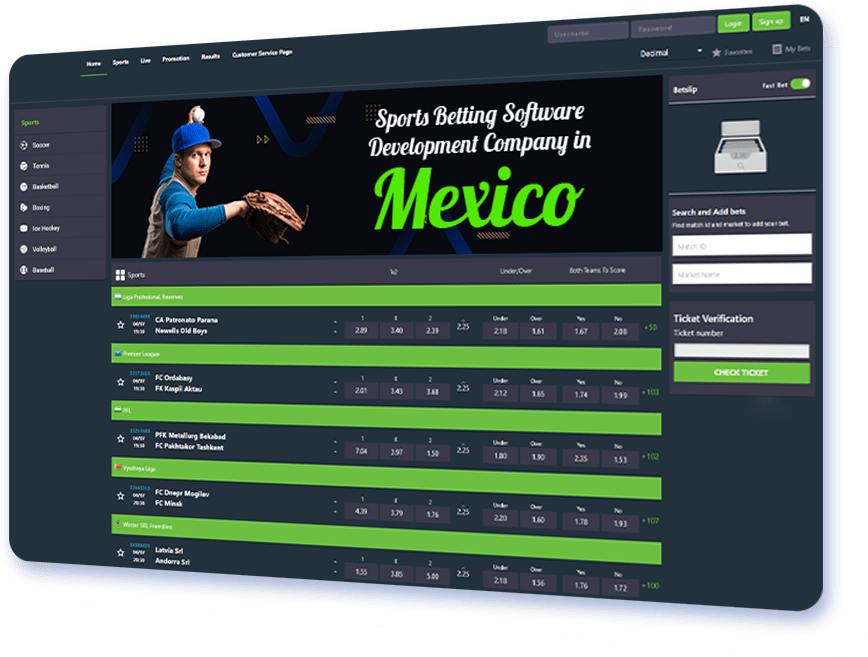 Sports Betting Software Development Company in Mexico