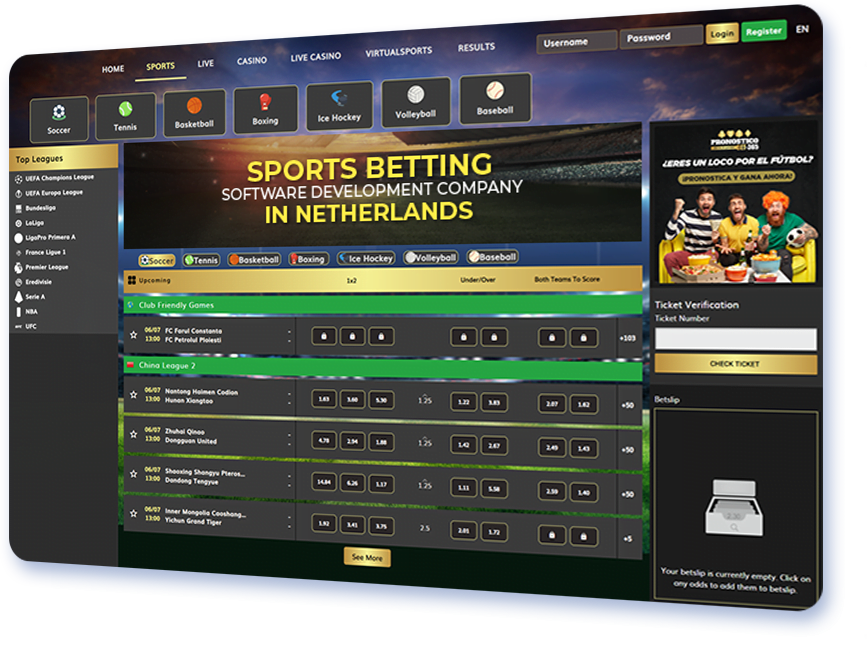 Sports Betting Software Development Company in Netherlands