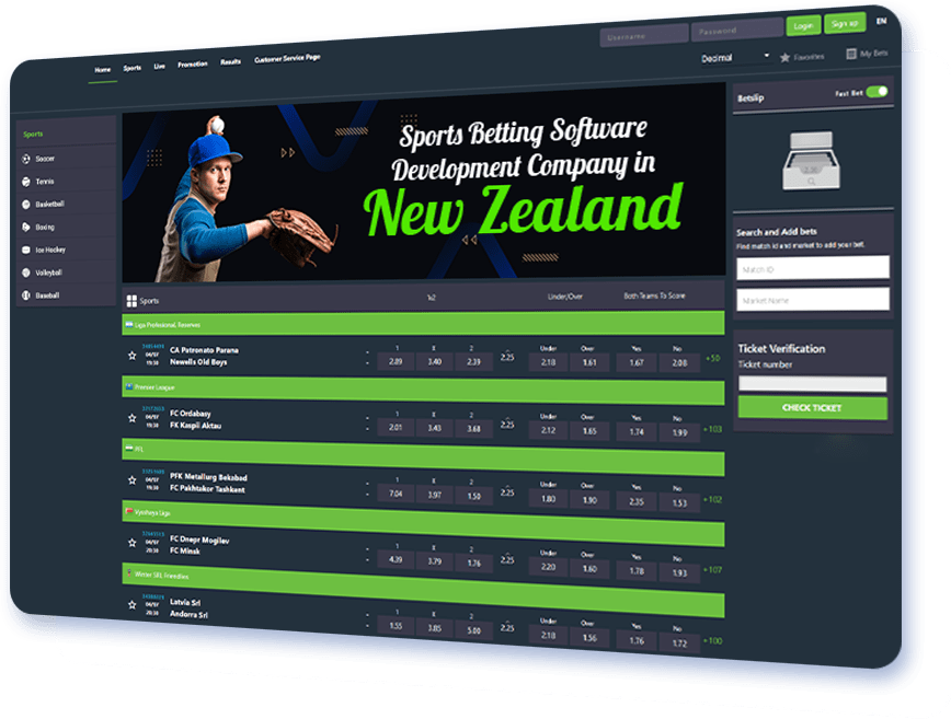 Sports Betting Software Development Company in New Zealand