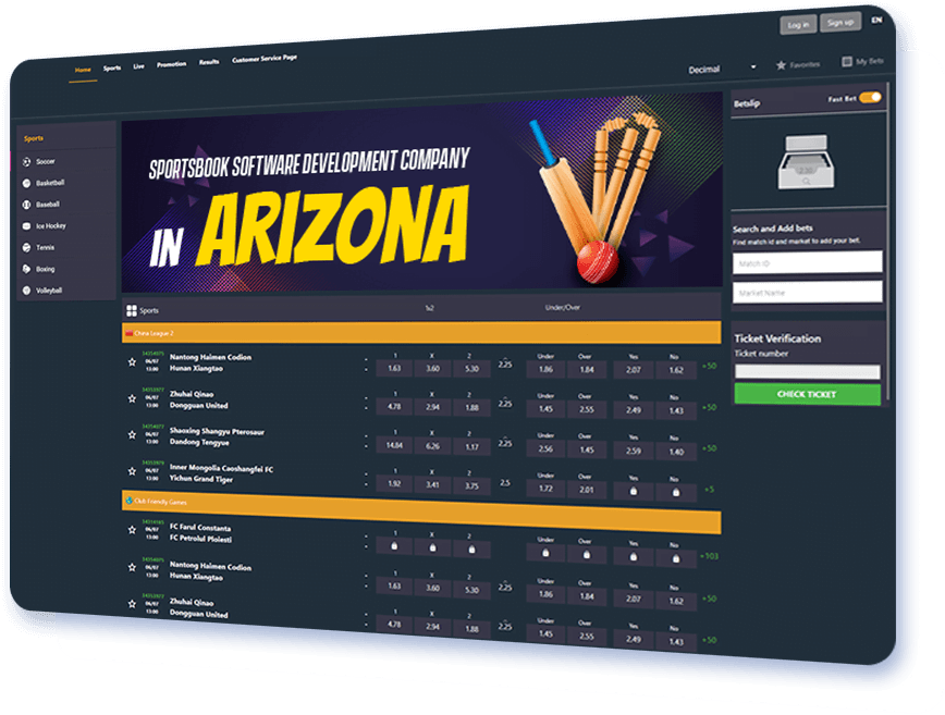 Sportsbook Software Development Company in Arizona