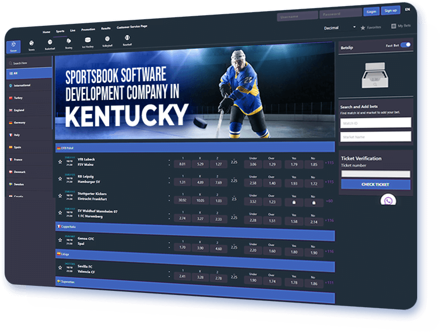 Sportsbook Software Development Company in Kentucky