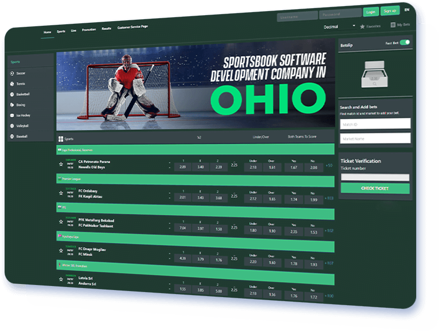 Sportsbook Software Development Company in Ohio