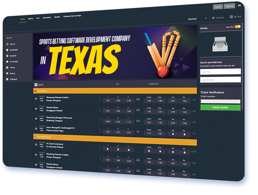 Sportsbook Software Development Company in Texas