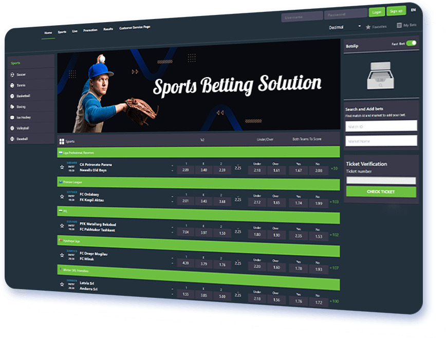 sports betting solution