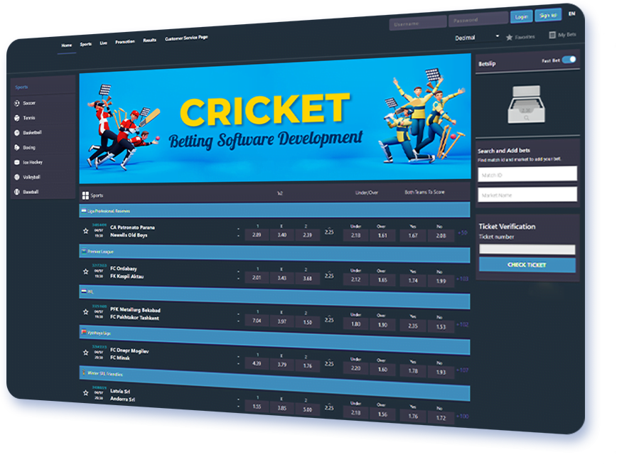 Cricket Betting Software Development