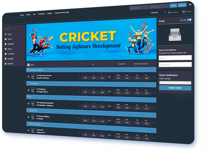 Cricket Betting Software Development