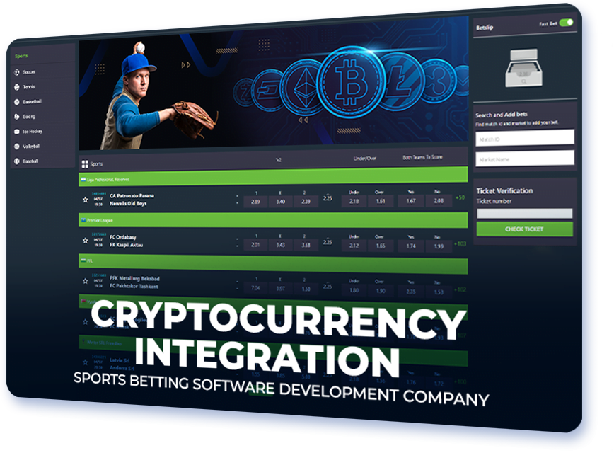 Cryptocurrency Integration Sports Betting Software Development Company