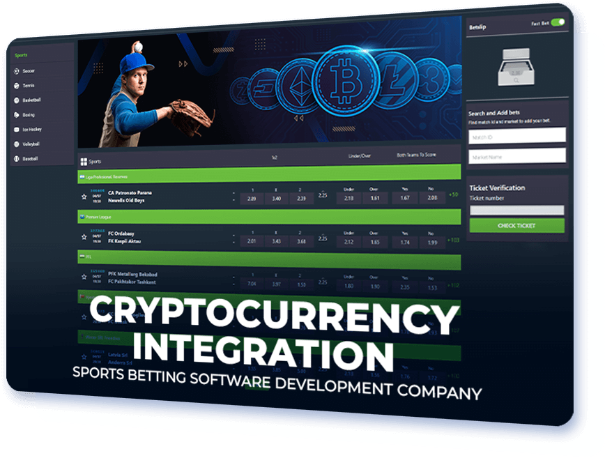 Cryptocurrency Integration Sports Betting Software Development Company