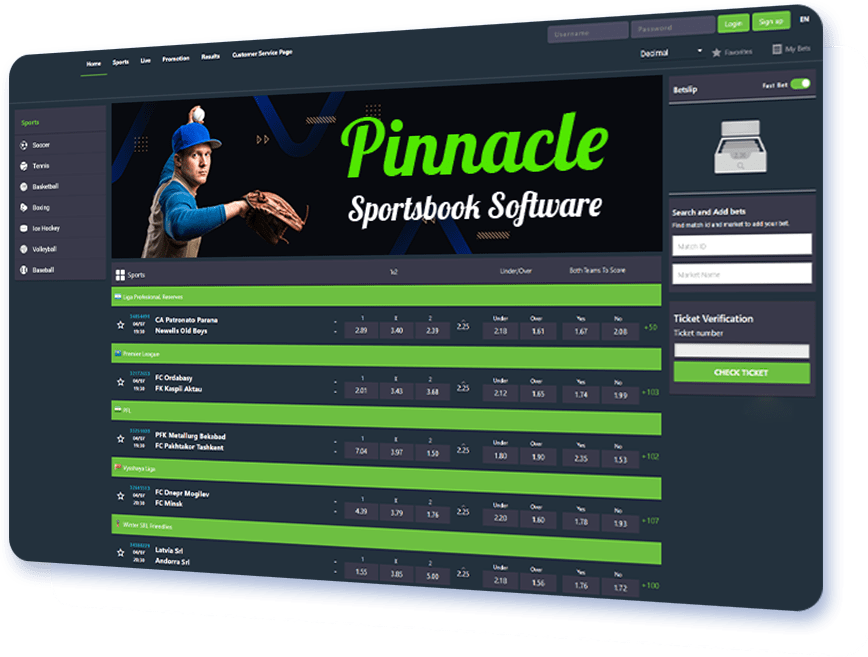 Pinnacle Sportsbook Software