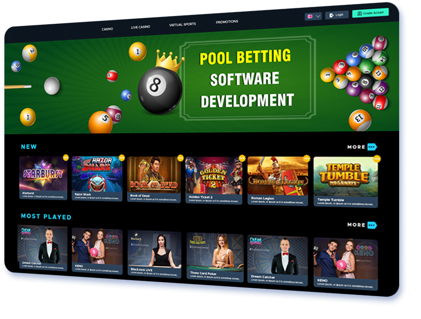 Pool Sports Betting Software