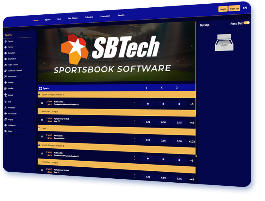 SBTech Sportsbook Software