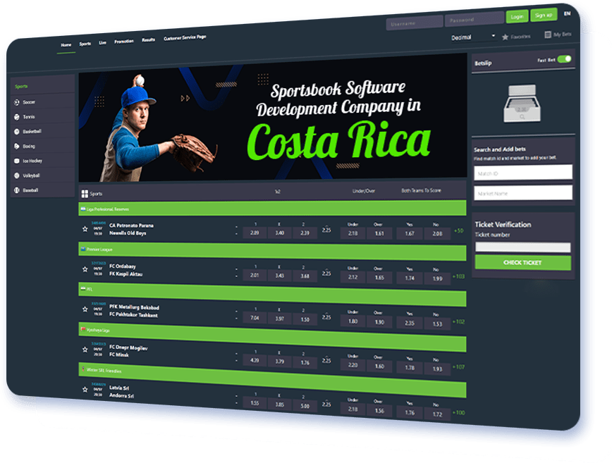 Sportsbook Software Development Company In Costa Rica