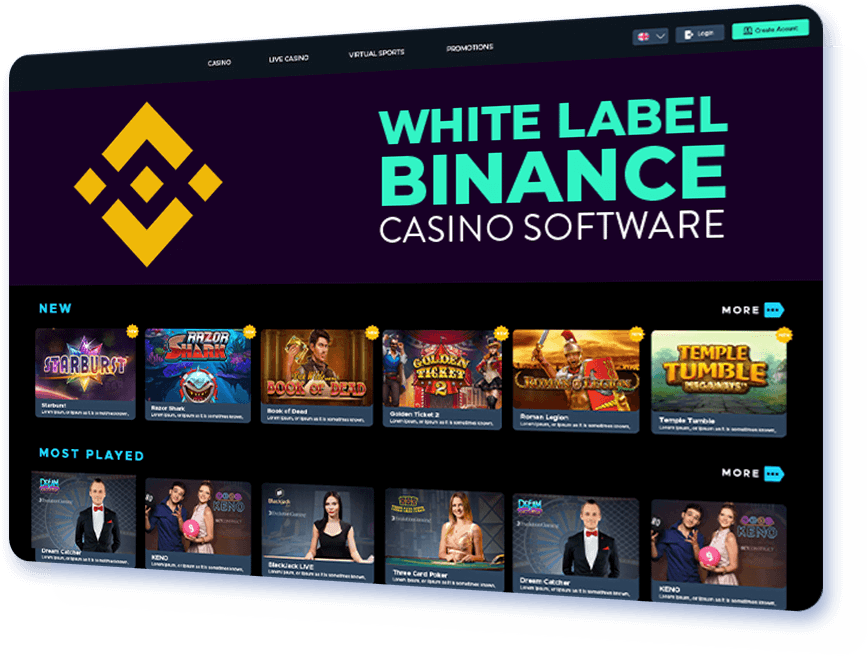 White Label Binance Casino Software