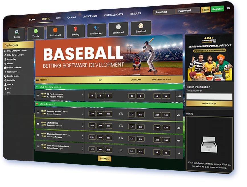 Baseball Betting Software