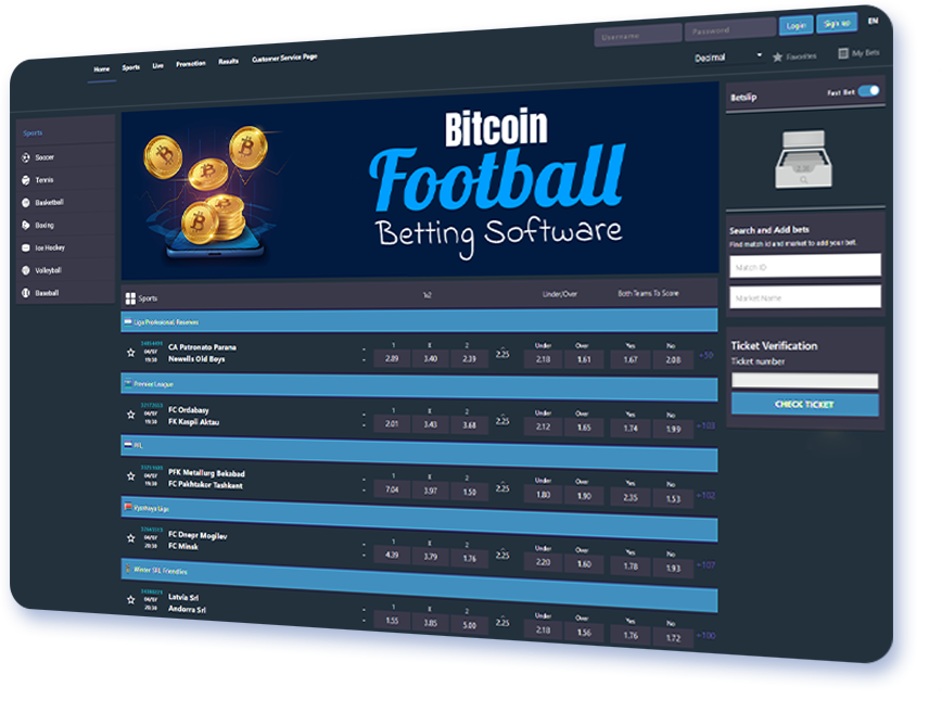 Bitcoin Football Betting Software