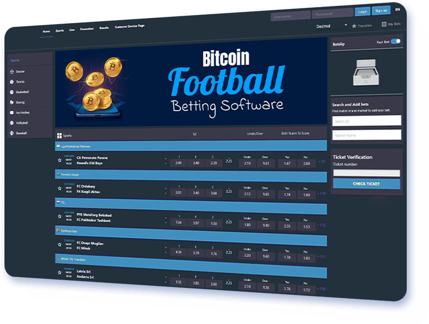 Bitcoin Football Betting Software