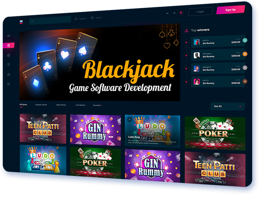 Blackjack Game Software Development