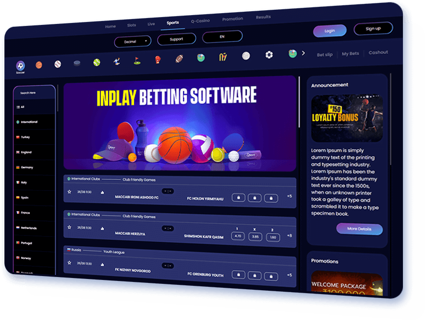 In-Play Betting Software