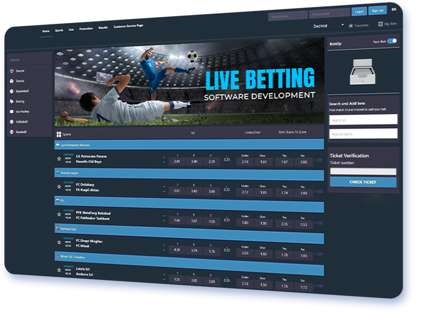 Live Betting Software Development