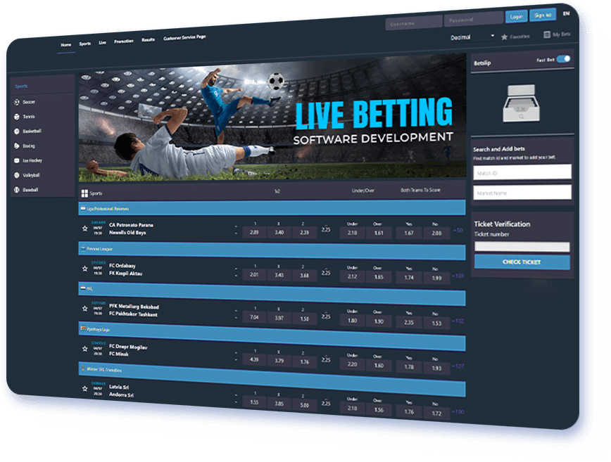 Live Betting Software Development