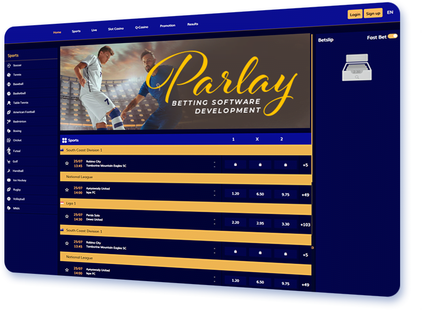 Parlay Betting Software Development