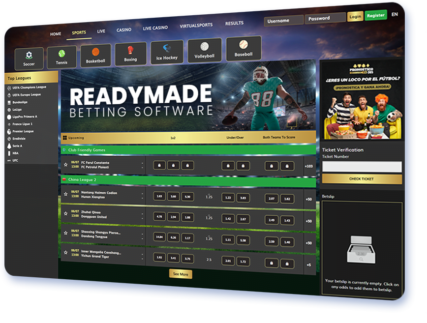 Readymade Betting Software