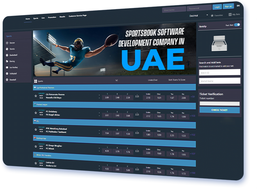 Sportsbook Software Development Company In UAE